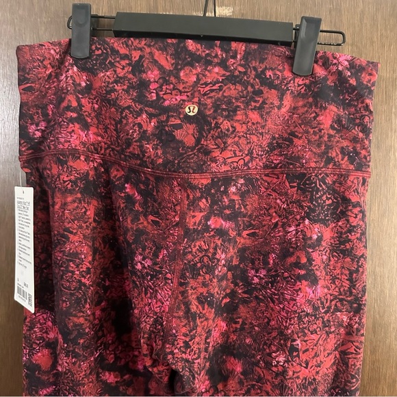 Lululemon New Year Align High-Rise Crop 23" Dark Red Black Lunar Phase Multi 14 - Picture 8 of 13